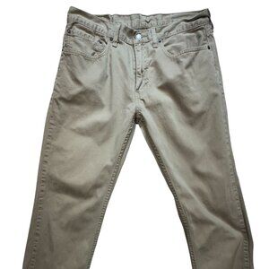 Levi's Mens 559 Khaki Straight Jeans Size 34x30 Tan Relaxed Casual Classic